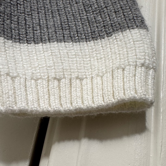 Janie and Jack Gray and White Striped Footie - Picture 13 of 15